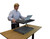 Small Black Adjustable Standing Desk Converter (397753)
