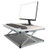 Small Silver Adjustable Standing Desk Converter (397754)