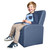 Kids Blue Comfy Upholstered Recliner Chair With Storage (397762)