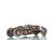 C1924 Bugatti Bronze And Silver Open Frame Racecar Sculpture (401146)