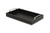 Black Faux Leather Tray With Metal Handles (401772)