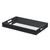 Black Shagreen Tray With Beveled Mirror (401785)