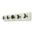 White And Black Moon Phase Five Hook Coat Hanger (401807)