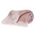 Supreme Soft Pink And White Herringbone Handloomed Throw Blanket (402930)