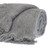 Supreme Soft Gray Solid Color Handloomed Throw Blanket (402951)