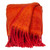 Luxury Orange And Red Handloomed Throw Blanket (402957)