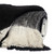 Charcoal And Ivory Super Soft Handloomed Throw Blanket (402965)