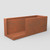 39" Mod Earthy Rust Color Designer Metal Planter Box (403675)