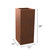Mod Earthy Rust Color Tall Metal Planter Box (403679)