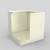 Mod White Designer Metal Cube Planter Box (403686)
