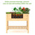 47" Natural Solid Wood Raised Garden Planter (403729)