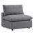 Commix 5-Piece Sunbrella Outdoor Patio Sectional Sofa - Gray EEI-5588-SLA