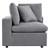 Commix 5-Piece Sunbrella Outdoor Patio Sectional Sofa - Gray EEI-5588-SLA