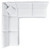 Commix 5-Piece Sunbrella Outdoor Patio Sectional Sofa - White EEI-5588-WHI