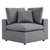 Commix 5-Piece Sunbrella Outdoor Patio Sectional Sofa - Gray EEI-5590-SLA