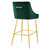 Discern Performance Velvet Bar Stool - Green EEI-5473-GRN