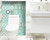 7" X 7" Aquamarine Mosaic Peel And Stick Removable Tiles (Pack Of 24) (390826)