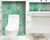 4" X 4" Green And White Mosaic Peel And Stick Removable Tiles (Pack Of 24) (390828)
