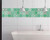 6" X 6" Green And White Mosaic Peel And Stick Removable Tiles (Pack Of 24) (390830)