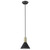 Matte Black And Gold Conical Pendant Hanging Light (398329)