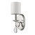 Silver Three Light Wall Sconce With White Fabric Shade (398435)
