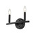 Two Light Matte Black Wall Sconce (398438)