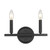 Two Light Matte Black Wall Sconce (398438)