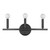 Three Light Matte Black Wall Sconce (398440)