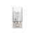 Silver Metal And Pebbled Glass Wall Sconce (398658)