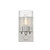 Silver Metal And Textured Glass Wall Sconce (398687)