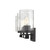 Bronze Metal And Textured Glass Three Light Wall Sconce (398692)