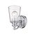 One Light Silver Glass Shade Wall Sconce (398758)