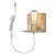 Petite Dull Gold Shelf Wall Light (398796)