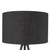 Matte Black And Black Fabric Table Lamp (399155)
