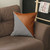 Houndstooth Brown Faux Leather Throw Pillow (399453)