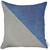 Blue And Ivory Diagonal Decorative Throw Pillow (399461)