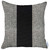 Gray And Black Centered Strap Throw Pillow (399480)
