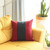 Red And Black Centered Strap Throw Pillow (399484)