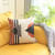 Orange And White Modern Geometric Throw Pillow (399544)