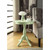 18" X 18" X 22" Light Green Solid Wood Leg Side Table (286301)