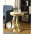 18" X 18" X 22" Light Yellow Solid Wood Leg Side Table (286299)