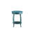 18" X 18" X 24" Teal Solid Wood Leg Side Table (286291)
