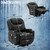 Power Lift Black Faux Leather Recliner Chair With Massage And Heat (410559)