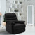 Primo Black Suede Massaging Recliner Chair (410644)