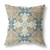 16" Brown Blue Star Indoor Outdoor Zip Throw Pillow (411160)