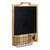 Wooden Wall Chalkboard With Storage Basket And Hook (396723)