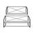 Set Of Two Farmhouse Style Wood And Metal Wall Shelves (396728)