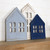 Set Of Three House Shaped Wooden Wall Decor (396797)