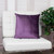 Purple And Dark Gray Dual Solid Color Reversible Throw Pillow (402781)