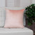 Dark Gray And Pink Dual Solid Color Reversible Throw Pillow (402786)